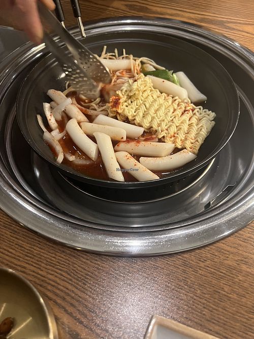 Tteokbokki   at Cahchi Korean BBQ Restaurant in New Malden
