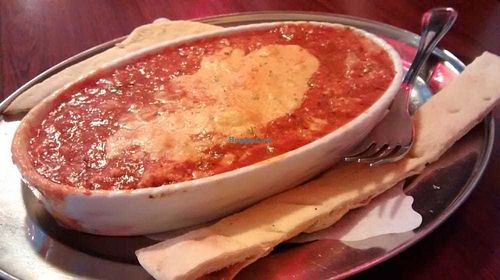 Vegan cheese & 'meat' lasagne at Kaspar Hauser in Ansbach