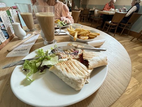 Vegan falafel panini   at Uncle Henry's in Gainsborough