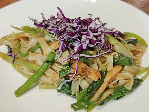 Fried noodles. Asked for eggless at Real Food 真食 in Penang