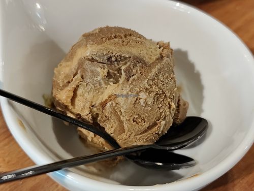 Caramel ice cream, good too at Real Food 真食 in Penang