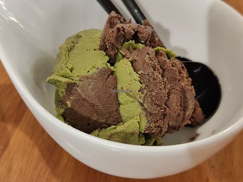 Matcha with chocolate, good at Real Food 真食 in Penang