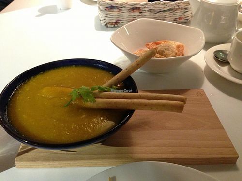 Pure pumpkin soup - Joe at Real Food 真食 in Penang