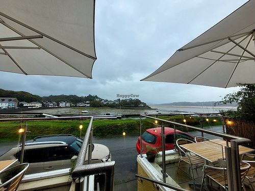 Bae Borth Deli Bar Outside (Views). at Bae Borth Deli Bar in Porthmadog