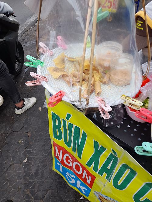 The stall. Many of the same all over Saigon at Bun Xao Chay Ngon  in Ho Chi Minh City