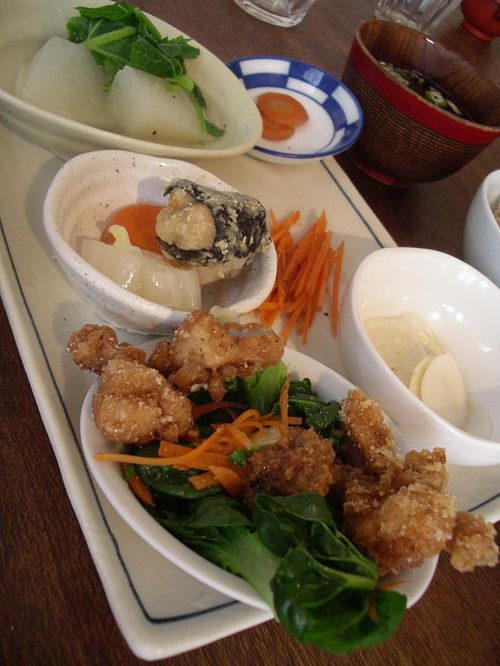 Lunch plate 980yen at Aburaage in Tokyo