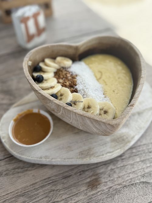 One of the granola bowls  at Bliss the Berry in Willemstad