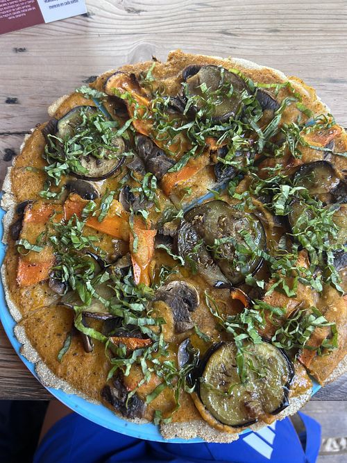 Vegan vital pizza  at IJKA Minca Cafe Pizzeria in Minca