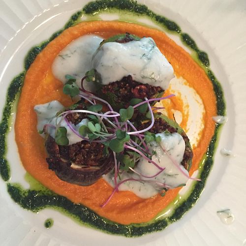 Zucchini Stuffed With Quinoa at Nanuchka in Tel Aviv