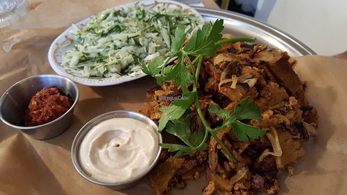Shawarma at Nanuchka in Tel Aviv