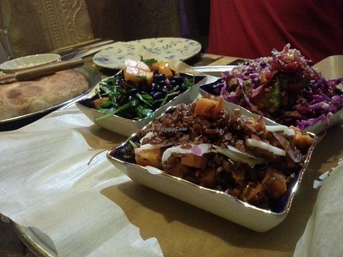 Salads at Nanuchka in Tel Aviv