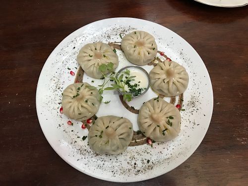 Mushrooms-filled dumplings at Nanuchka in Tel Aviv