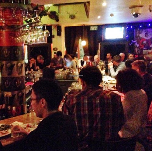 Bar in quiet moment at Nanuchka in Tel Aviv