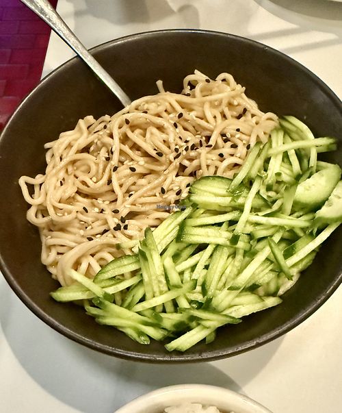 Cold sesame noodles   at Mala Class in Los Angeles
