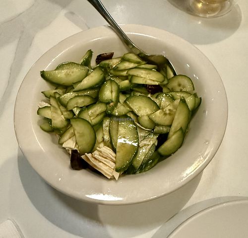 Cuke & beancurd salad   at Mala Class in Los Angeles