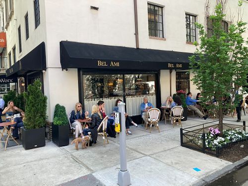 Al fresco dining
 at Bel Ami in New York City