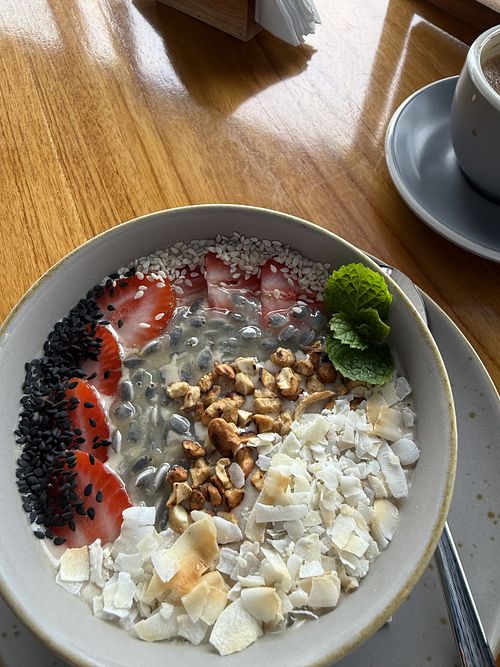 Smoothie Bowl nutty banana   at NOORD Cafe in Wanagiri