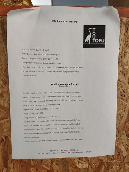 About at Toutofu in Paris