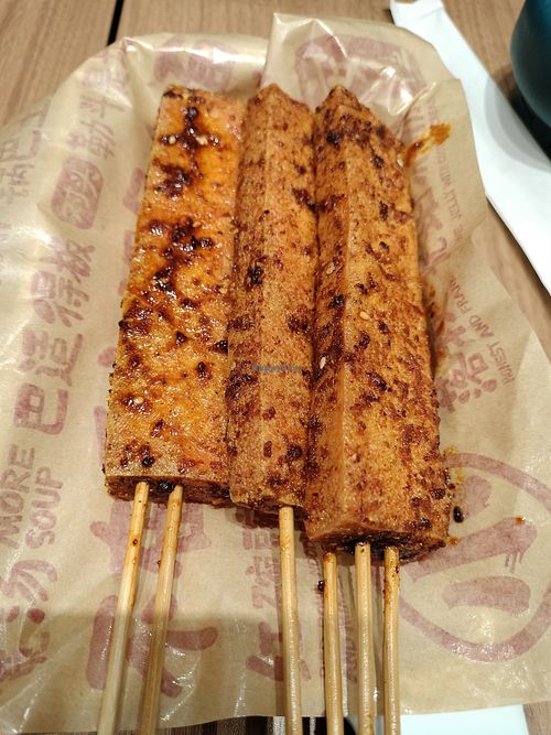Tofu skewers - AMAZING at PKX - Xiao Noodles in Beijing