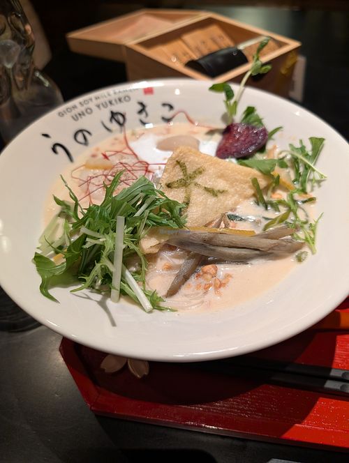Soymilk Ramen at UNO RAMEN - Sanjo in Kyoto