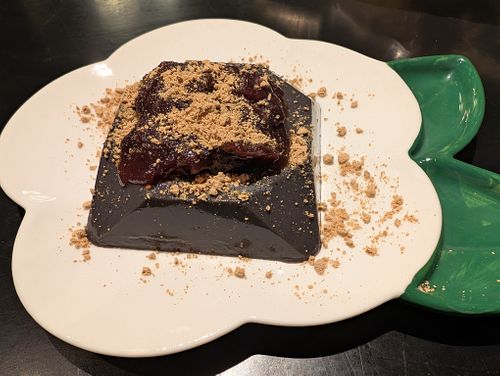 Black Sesame Pudding at UNO RAMEN - Sanjo in Kyoto