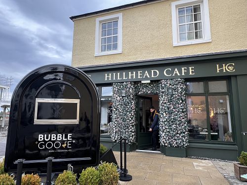 Exterior of the cafe   at Hillhead Café in Inverness