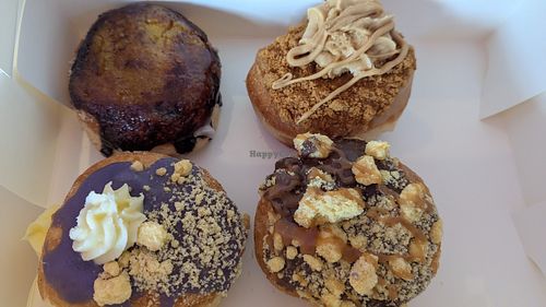 My four choices at Cakeboy Donuts in Glenelg