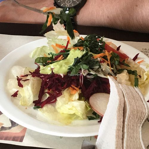 salad of the day at Sana Integral Narvarte Los Vegetarianos in Mexico City