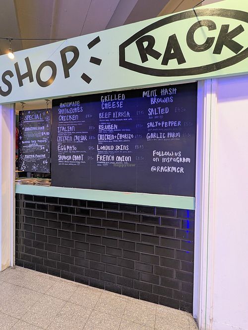 Rack Kiosk Menu at Rack - Kiosk in Manchester
