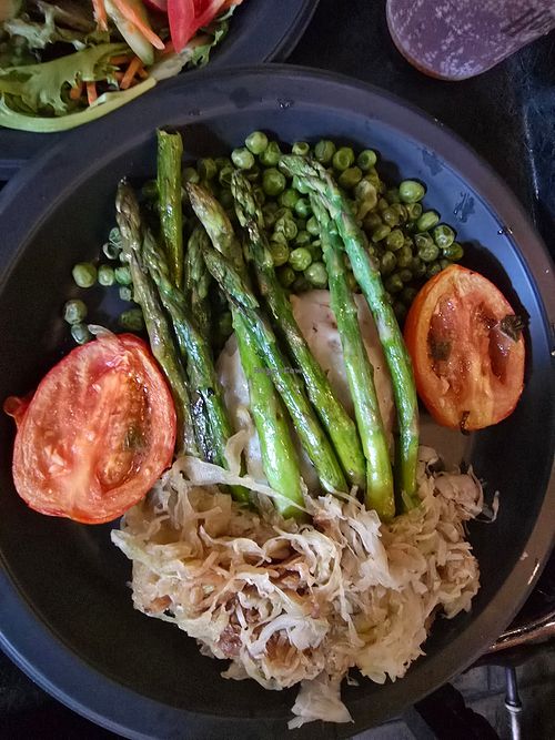 Asparagus Vegetable Platter at Three Broomsticks  in Universal City