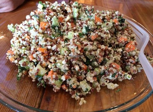 quinoa almond salad at The Bee in West Palm Beach