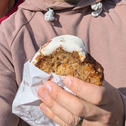 Large slice of carrot cake at Deja Brew Coffee Box - Kiosk in Shefford