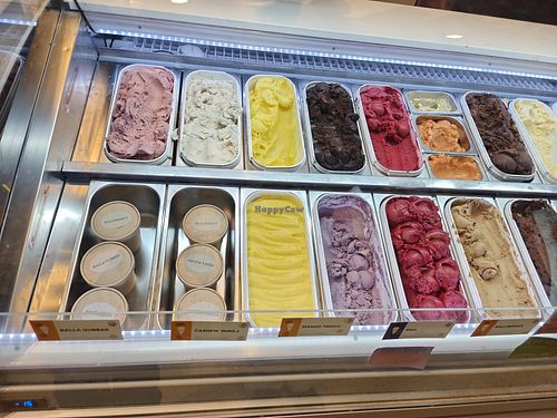 Helt vegansk glass at Frosta Deli in Hoeoer