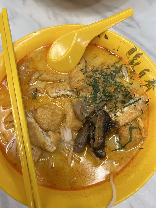 Laksa 10/10  at Kwan Tzi Zhai Vegetarian Cuisine 觀自齋 - Geylang in Central Singapore