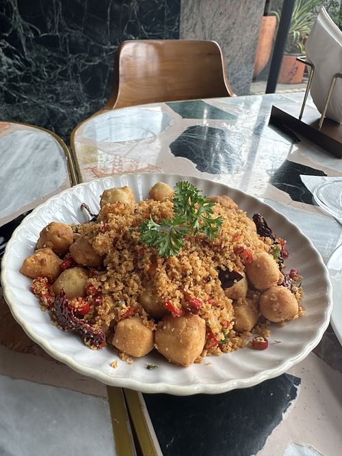 Spicy tofu   at Hause Rooftop Senopati in Jakarta