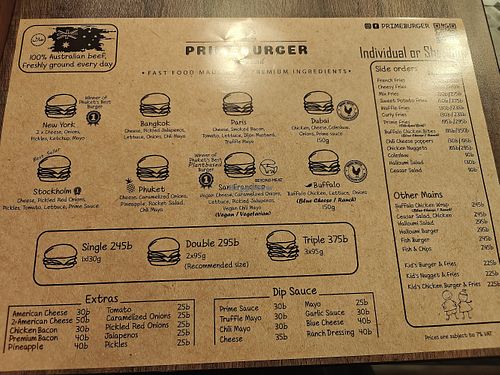  at Prime Burger - Fisherman's Village in Koh Samui