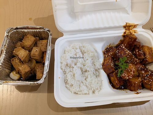 Kung Pao Tofu and Tofu Appetizer at Kimchi Express  in Cape Town