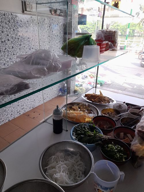 Kitchen area at the front of the restaurant at Thảo Tâm in Ho Chi Minh City