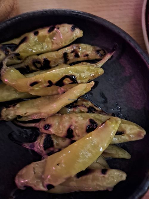 Grilled pepperoni at Taverna Delphi in Landshut