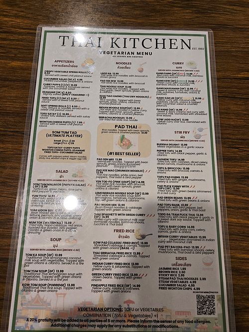  at Thai Kitchen in Austin