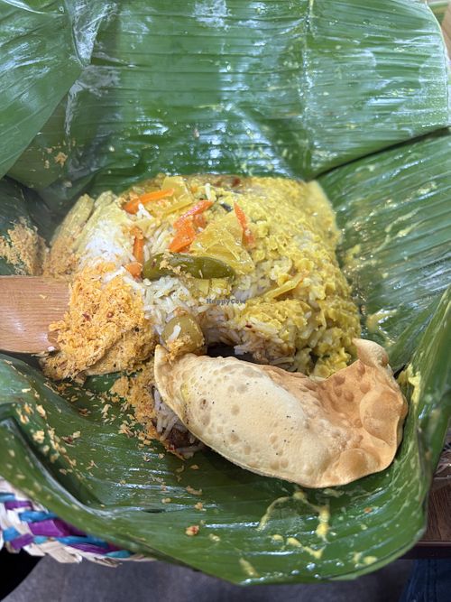 Banana leaf curry  at Florida Tei - フロリダ亭 in Tokyo