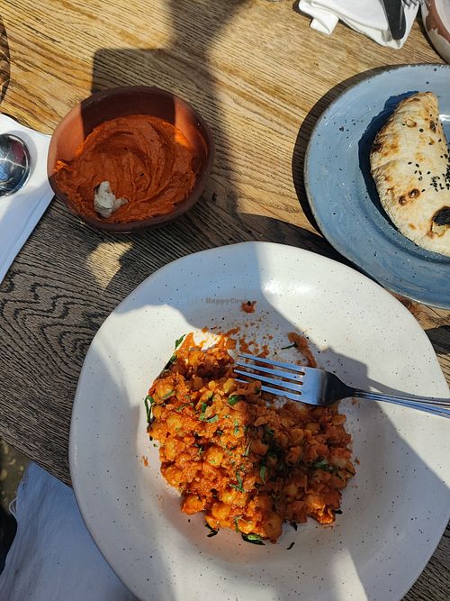 Ajvar and chickpea stew. at Soma Slow Food in Pristina