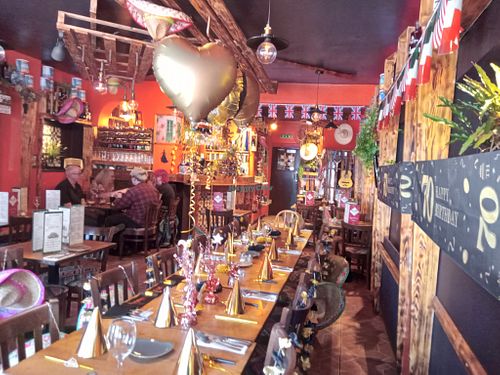 Interior (70th birthday celebrations our table) at El Tio in South Shields