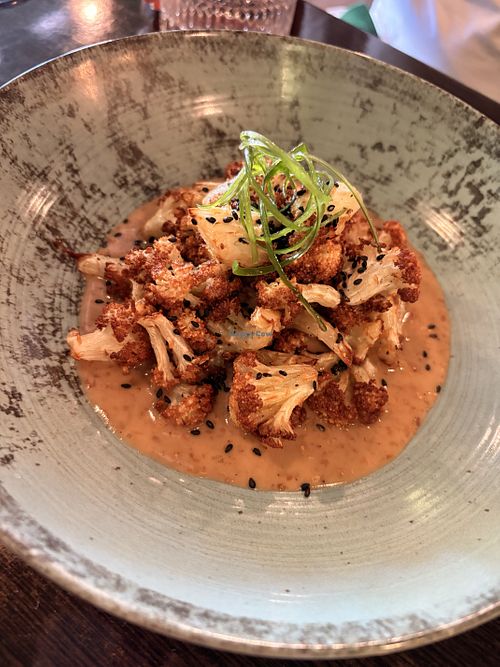 This was really good, very good saucee  at Heal-thy in Torrevieja