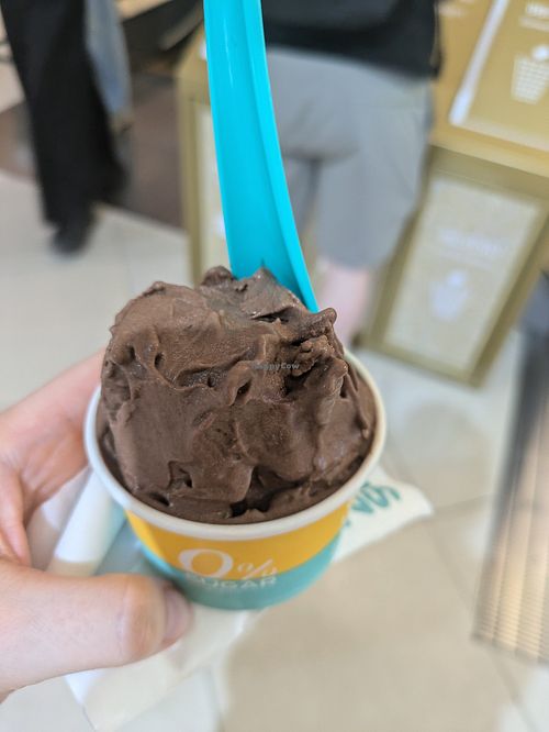 Small vegan ice cream cup without toppings at Yolé Thailand - Siam Paragon in Bangkok