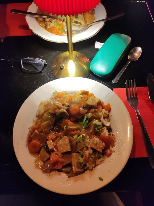 Vegan stew at Ciné Mangiare in Ghent