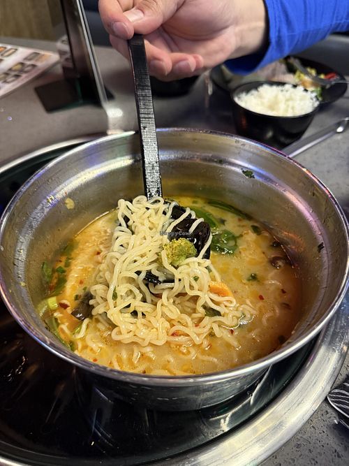 Tabletop ramen  at KPOT Korean BBQ & Hot Pot in Midland