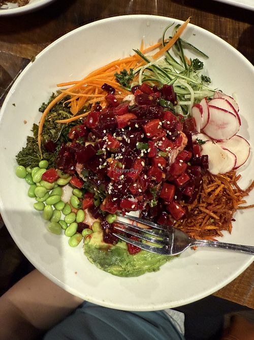 Vegan poke bowl  at STIR Charlotte in Charlotte