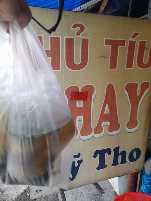 My take away packaging at Mỹ Tho in Ho Chi Minh City