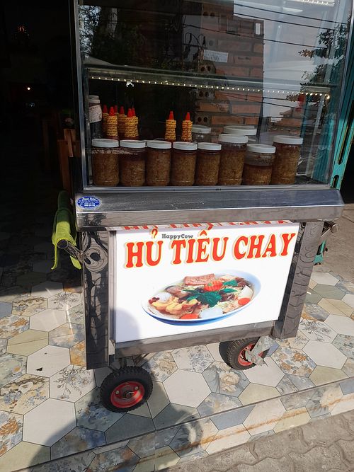 Her sign outside at Hu Tiệu Chay in Ho Chi Minh City